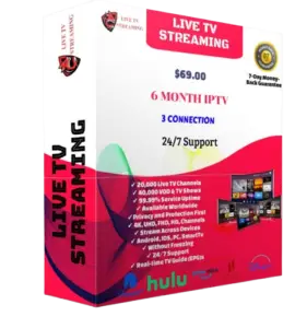 6 month iptv subscription 3 connection